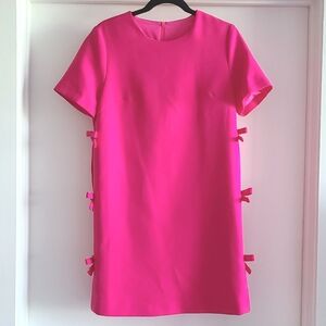 Pink Shift Dress with Bow detail